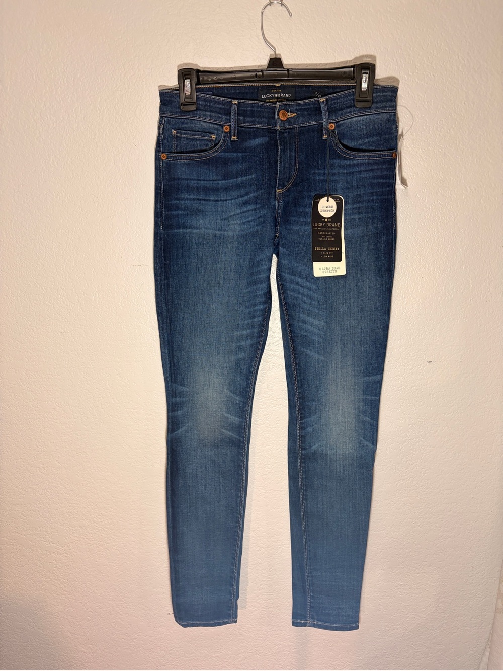 NEW Lucky Brand Women's Dark Blue Low Rise Slim Fit Ankle Jeans